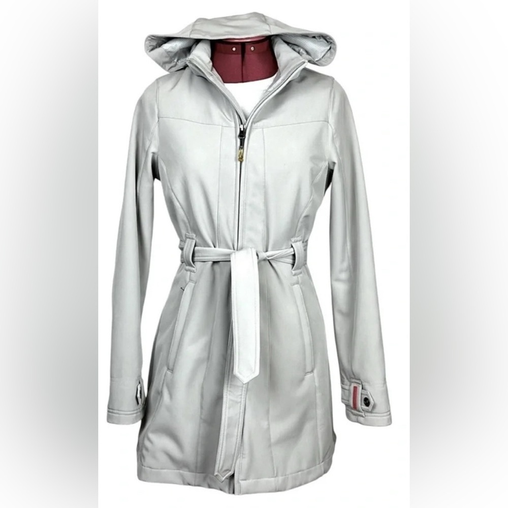 MARIKA - Women's Dove Grey Belted Trench